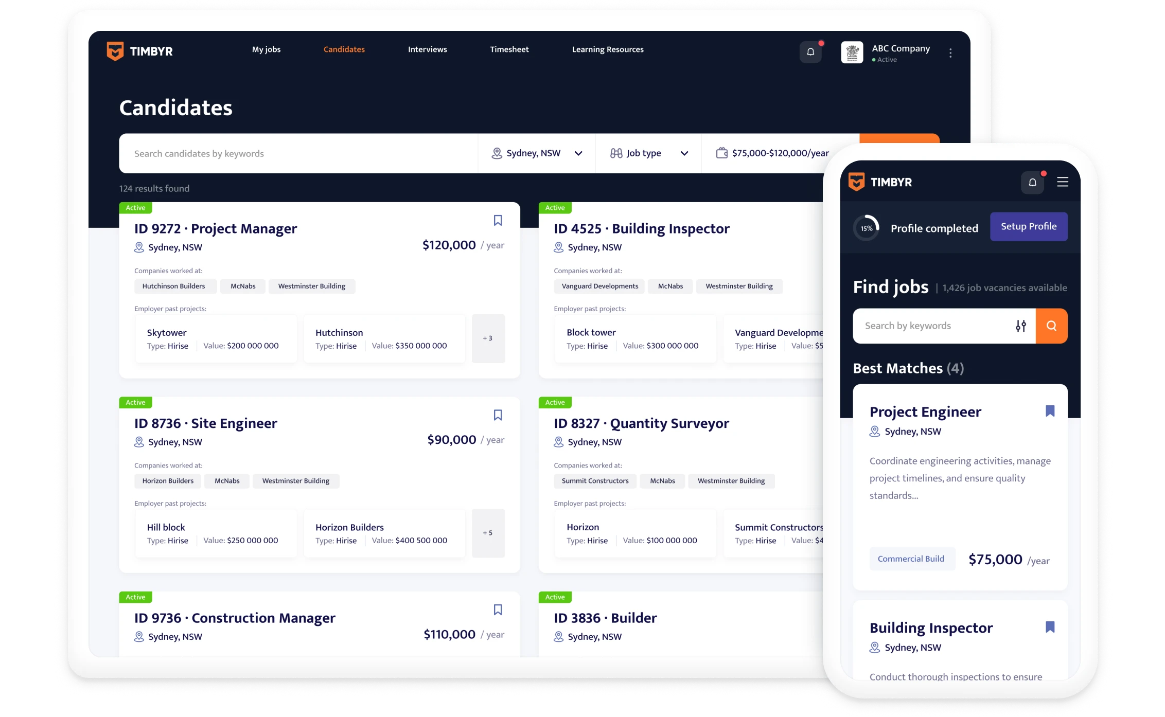 Платформа для поиска строительных специалистов и подрядчиков